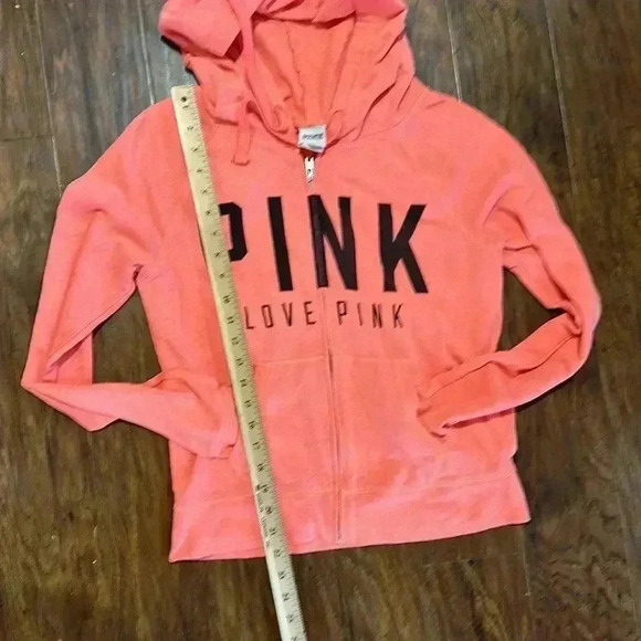 Pink Victoria Secret Zippered Hoodie - Picture 6 of 7